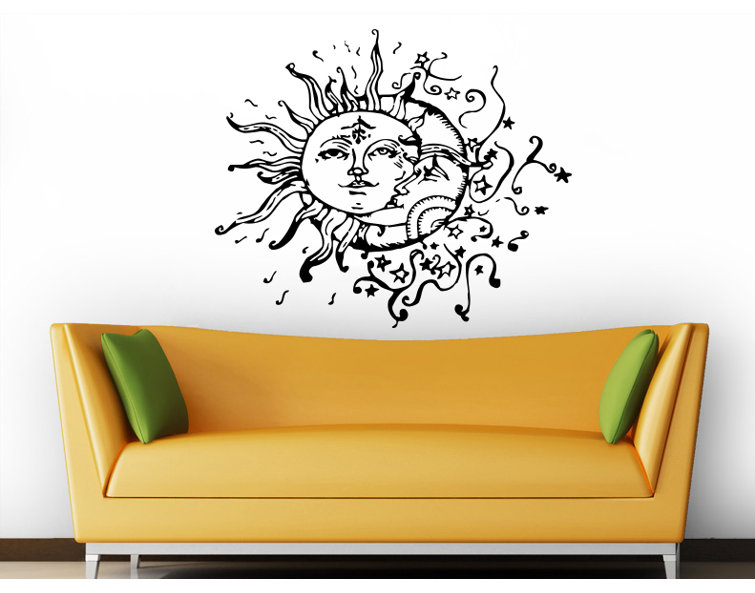 World Menagerie Sun and Moon Wall Decal & Reviews Wayfair
